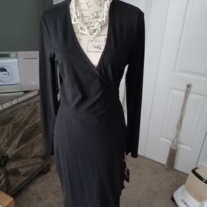 Rampage Black Wrap Dress